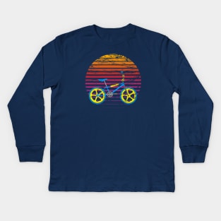 80s BMX Retro T-Shirt Kids Long Sleeve T-Shirt